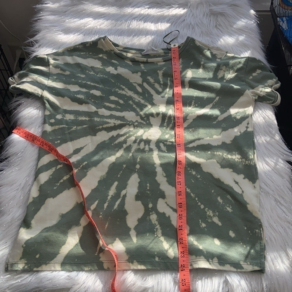 Olive & Oak size Small Terry Green Bleach Tie-Dye Sweatshirt - Picture 11 of 13
